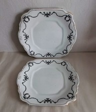 Pair Of Vintage Wellington China Sandwich Plates.