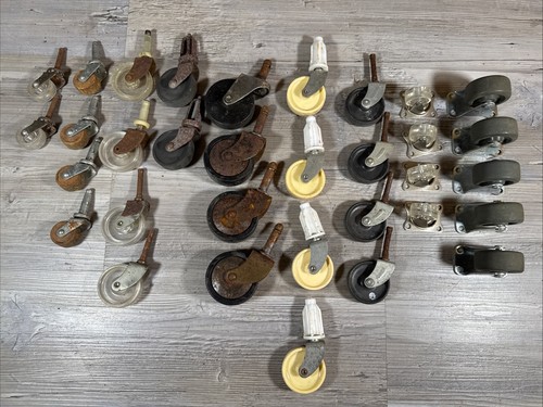 Lot vintage casters - vintage,