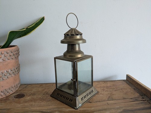 Vintage lantern tea - lantern, light