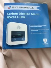 SITERWELL Air Quality Monitor Co2 Alarm GS241T-H02 with Temperature & Humidity