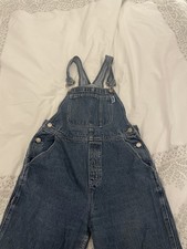 Vintage Dungarees Riveted Blue Denim USA MADE  90s Summer Girl Woman