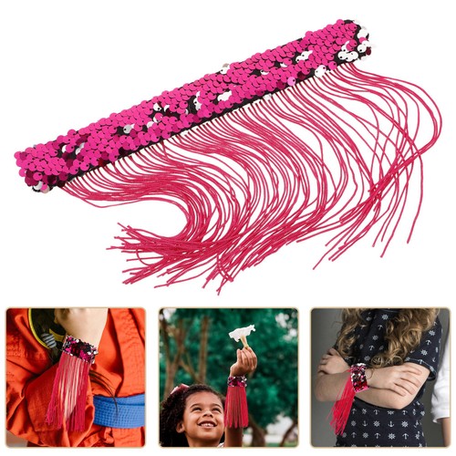 Sequin slap bracelet snap - ,