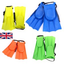 Kids Children Junior Swimming Swim Diving Snorkeling Adjustable Flippers Fins UK