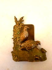 Victorian Austrian Cold Painted Bronze Depicting Pair of Quails and their Chicks
