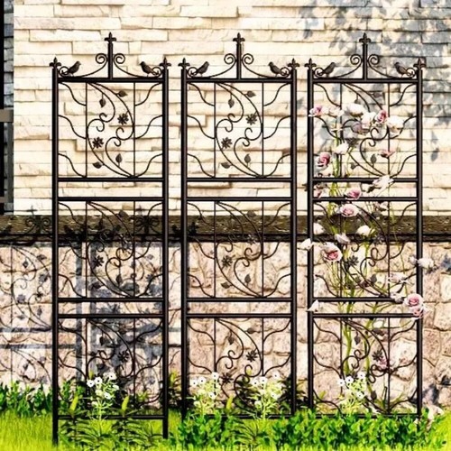 2pcs tall garden trellis metal - 2pcs,