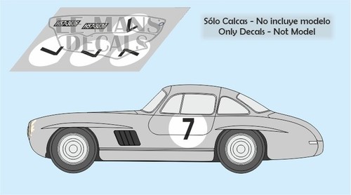 Decals mercedes 300sl mans - decals,
