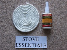 STOVE DOOR ROPE SEAL KIT 6MM (2 metres)WITH GLUE MORSO