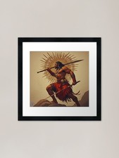 Tribal Warrior with Spears �