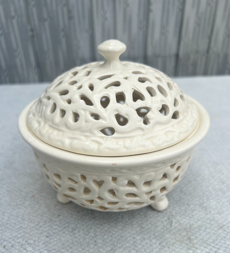 Vintage creamware pierced - creamware,