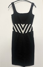 Wolford Velvet Mix Bodycon Dress Square Neck Line Size S