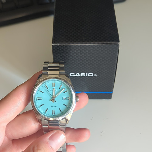 Tiffany blue casio mtp - blue, /