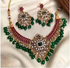 Kundan & Kemp stone necklace
