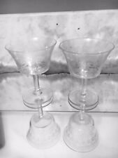 PALL MALL, Vintage Lady Hamilton Etched Pair Of Glasses
