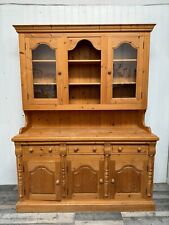 upcycled medium sized welsh dresser with glass display cabinet/sideboard