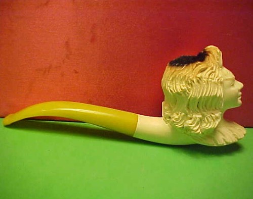 Vintage used lady meerschaum - ,