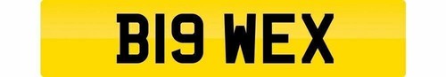 Big number plate - big,