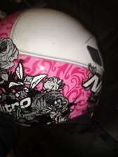 New Nitro NGJP Mechanika Open Face Motorcycle Helmet White