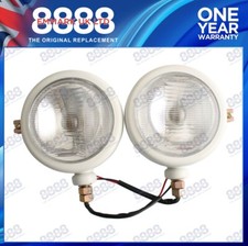 Pair Headlights Lamp White