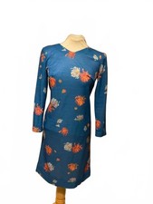 Vintage 60s blue floral mod