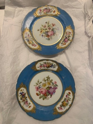 Pair sevres style ground - a, of