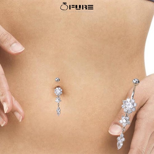 Surgical steel navel rings - rings, for