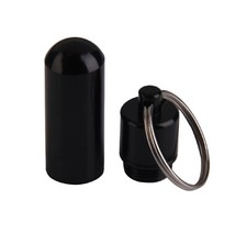 Waterproof Aluminum Pill Box Mini Keychain Secret Box Pill Case Container Bottle