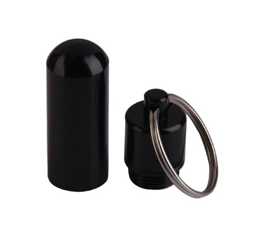 Waterproof aluminum pill box - aluminum,