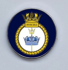 HMS Invincible Royal Navy Lapel Pin Badge