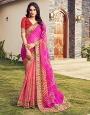 Women's Chiffon Bandhani