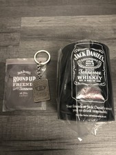 Jack Daniels Keyring And Bottle Holder Koozie Cooler Collectables