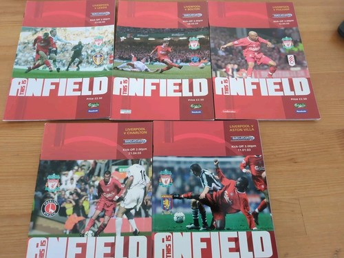 Liverpool football programmes - liverpool,