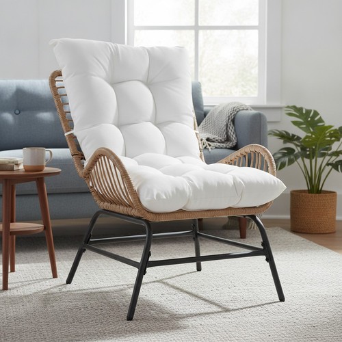 Rattan garden chair - garden,