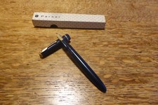 Vintage Parker Duofold Senior Blue Fountain Pen Aerometric 35 14ct Gold Nib