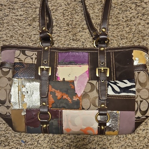 Coach patchwork tote bag - coach,