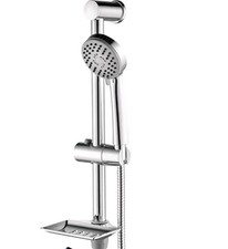 Ibergrif M20903 Shower Riser Kit, Shower Slide Bar with Shower Head, 170CM 