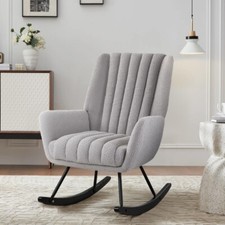 Teddy Velvet Armchair Rocking