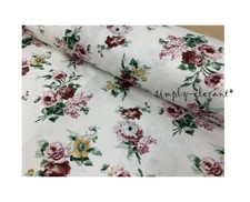IKEA EMMIE ROS Fabric Multicolor BTY sold by Yard Textiles Rose White Floral NEW