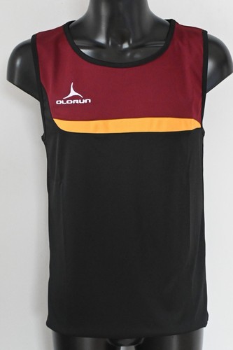 Burgundy and gold olorun vest - burgundy,