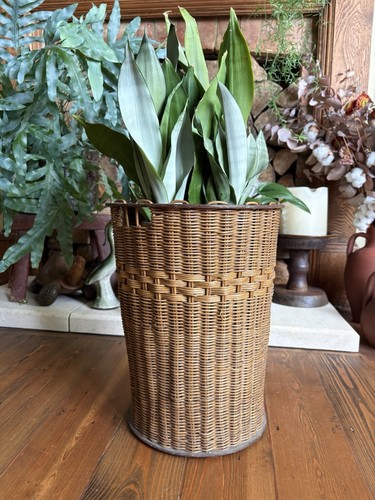 Antique 30s woven rattan - woven,