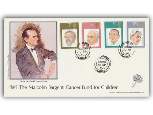 1980 conductors fdc stamford - 1980,