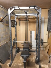 BodyMax CF475 Heavy Power Rack, Bench, Attachments