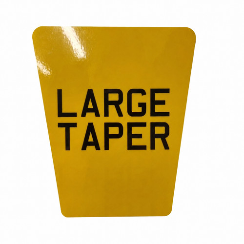 Flexible tapered show number - flexible,