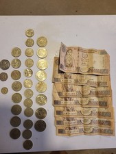 Cyprus Old £1 Notes And Coins