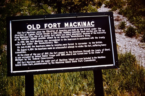 1950s old fort - fort, mackinac