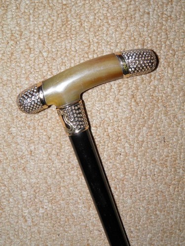Antique walking stick cane - walking,
