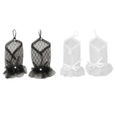 Women Gloves 1920s Lacy Short Gloves for Concert Costume for 1920s