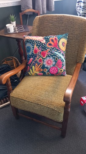 Vintage cottage style armchair - cottage,
