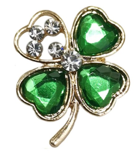 Green four leaf clover - green,