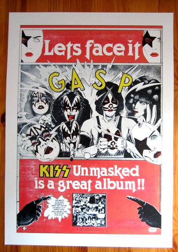 Kiss unmasked promo - unmasked, lp