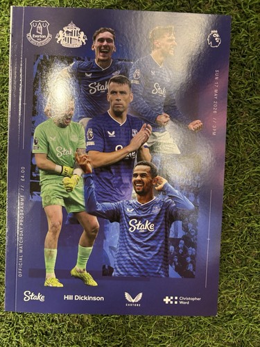 Everton sunderland programme - v,